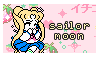 sailor moon pixel stamp