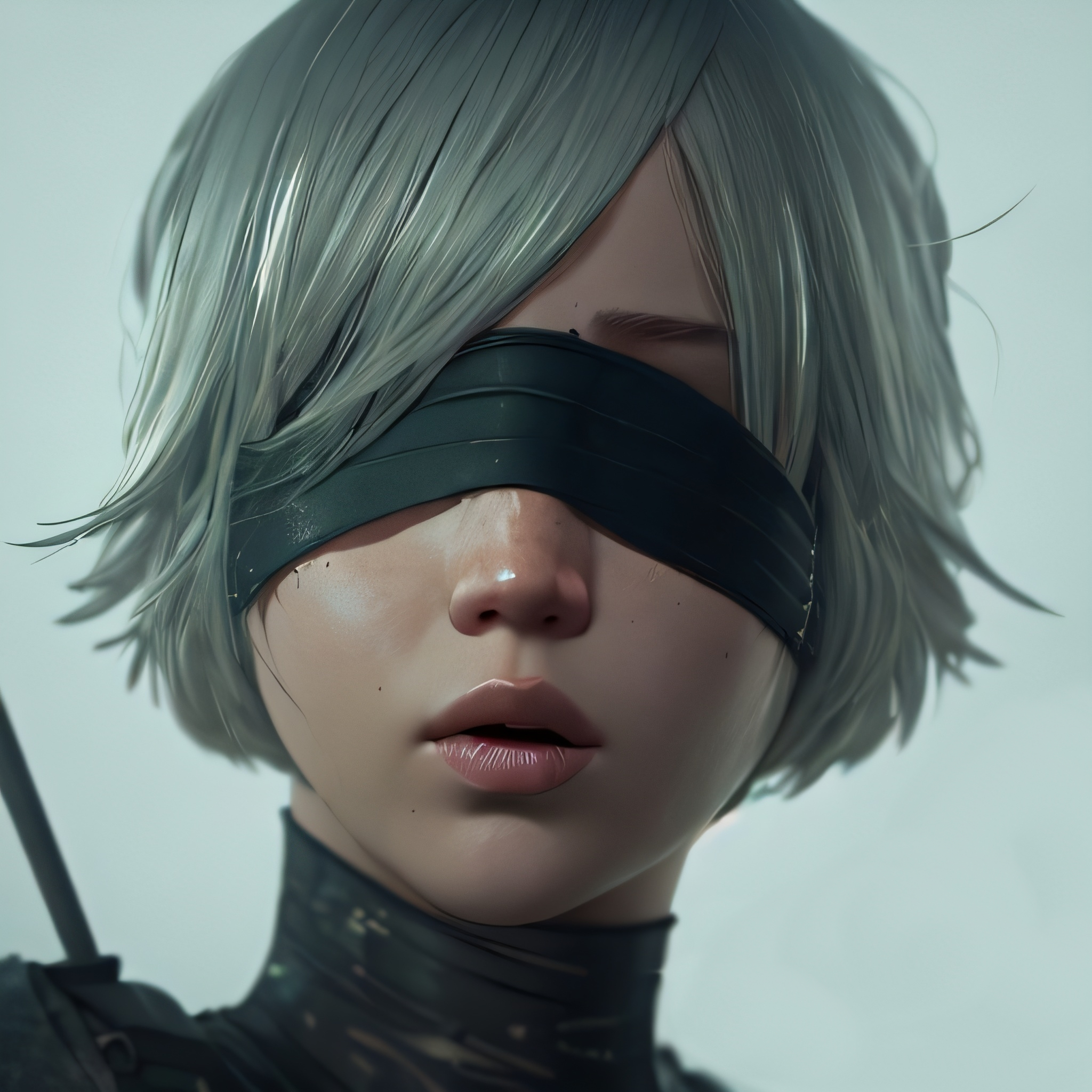 Jennifer Lawrence as 2B (AI Art) by Vampire2099 on DeviantArt