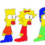 Baby Bart, Lisa, and Marge