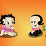 Baby Betty Boop, Olive Oyl, And Popeye
