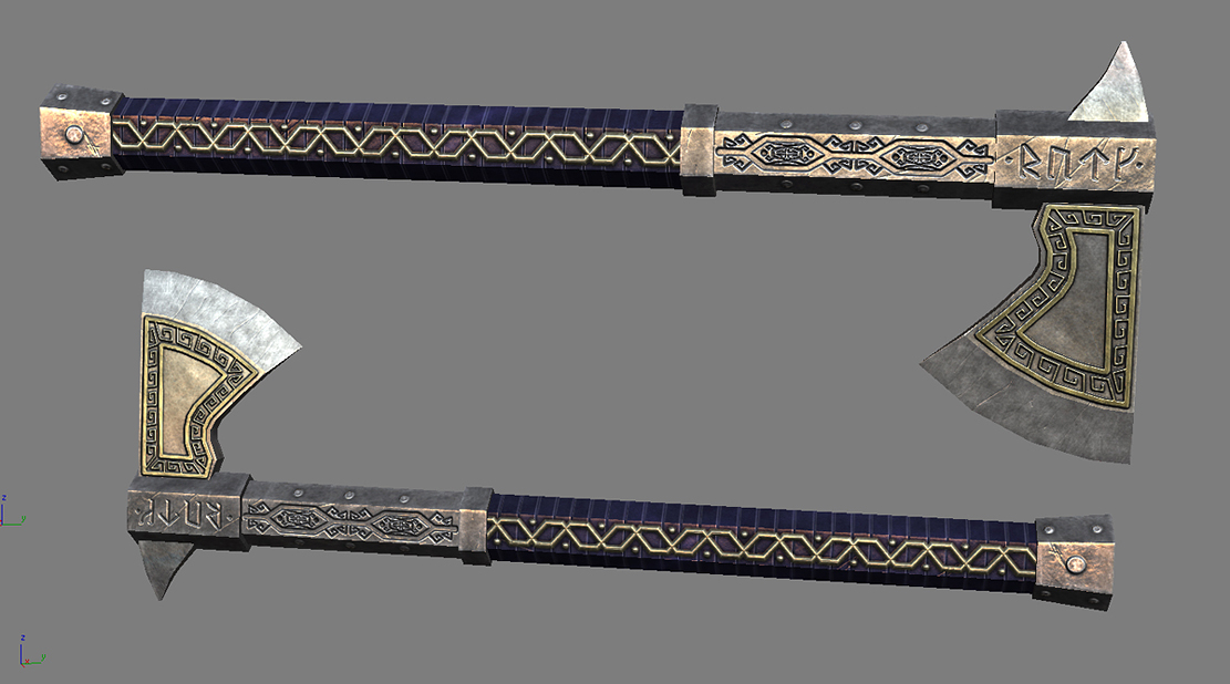 Dwarven Axe No.4 by Faradon on DeviantArt