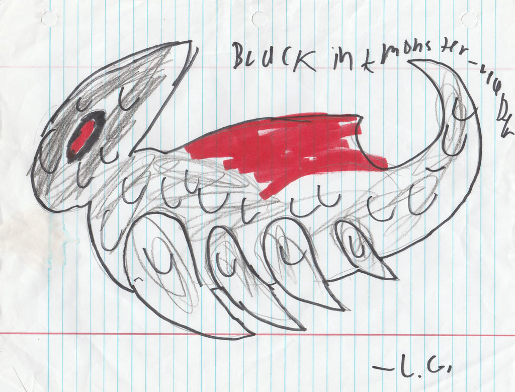 black ink monster by SpiritGenie on DeviantArt