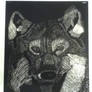 Scratch board Wolf