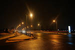 highway at night by DoWhoRanZone