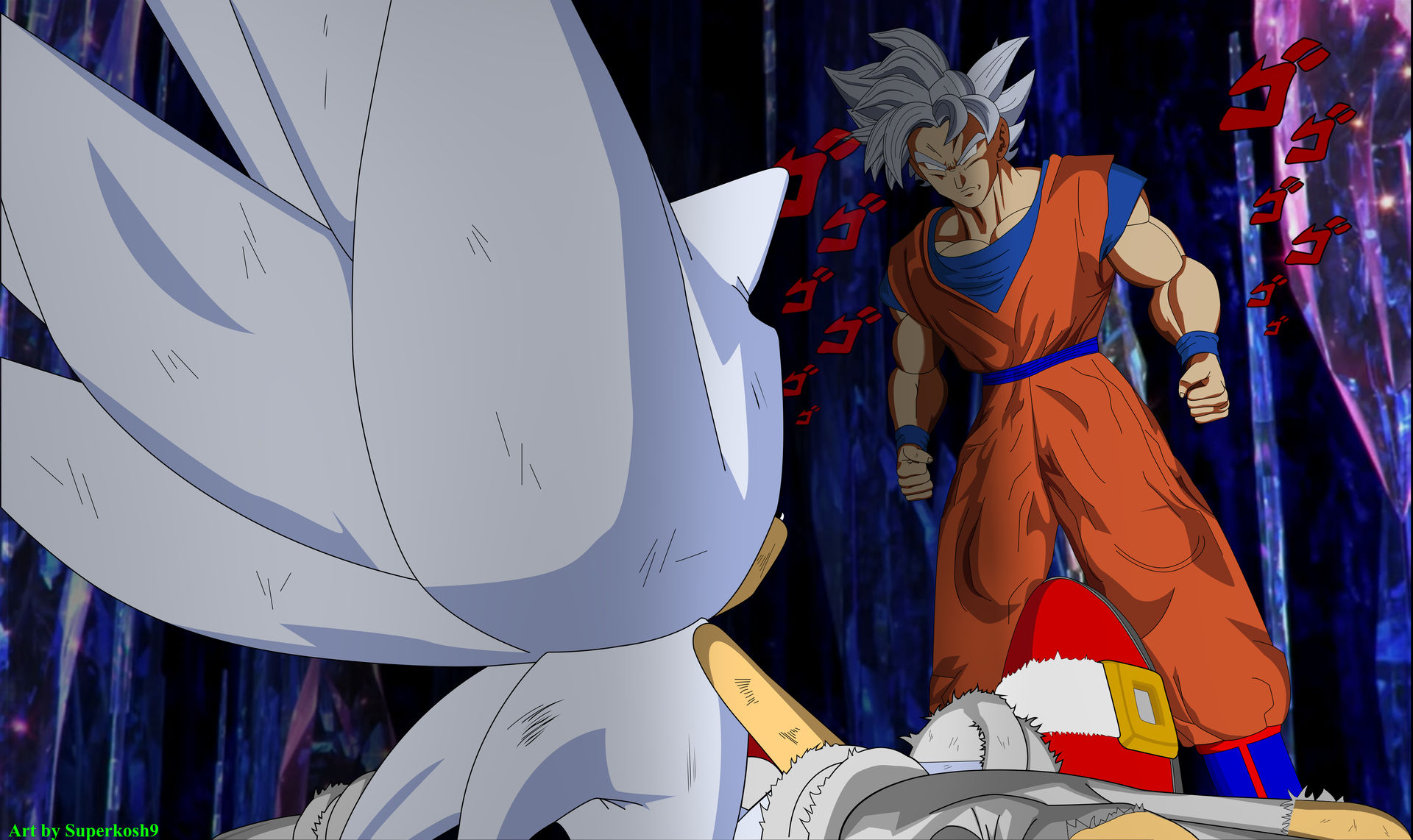 Goku Death Stare At Hyper Sonic By Superkosh9 On DeviantArt Goku Death Stare At Hyper Sonic By Superkosh9 On Deviantart