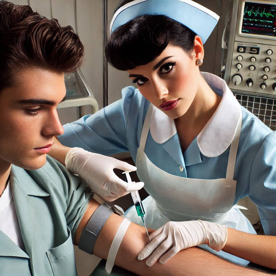 White apron nurse injection by acathelas on DeviantArt