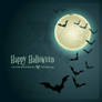 Halloween Bats Background Free Vector