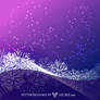 Christmas Snowflakes Background Free Vector