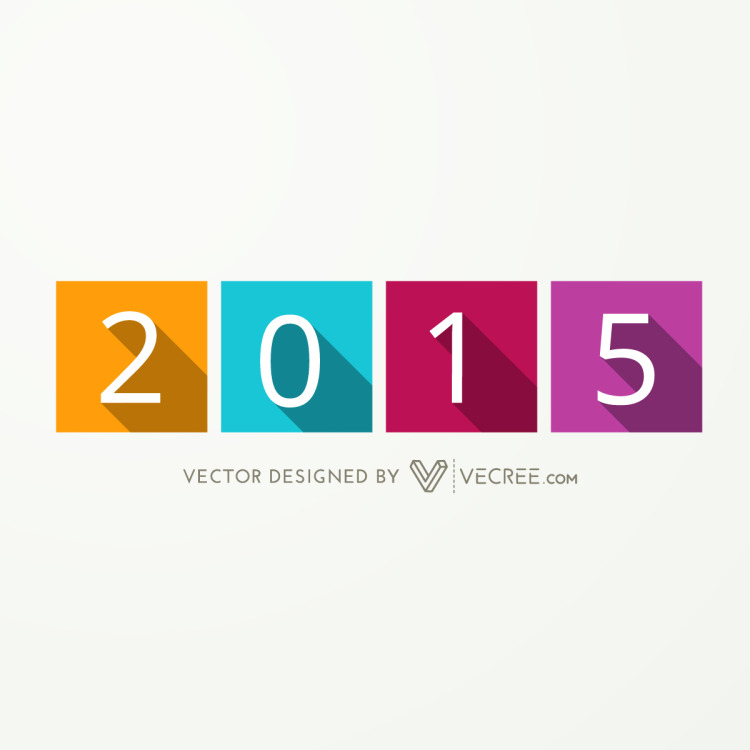 Colorful 2015 Creative Design Free Vector
