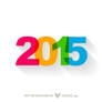Colorful Simple Happy New Year Design Free Vector