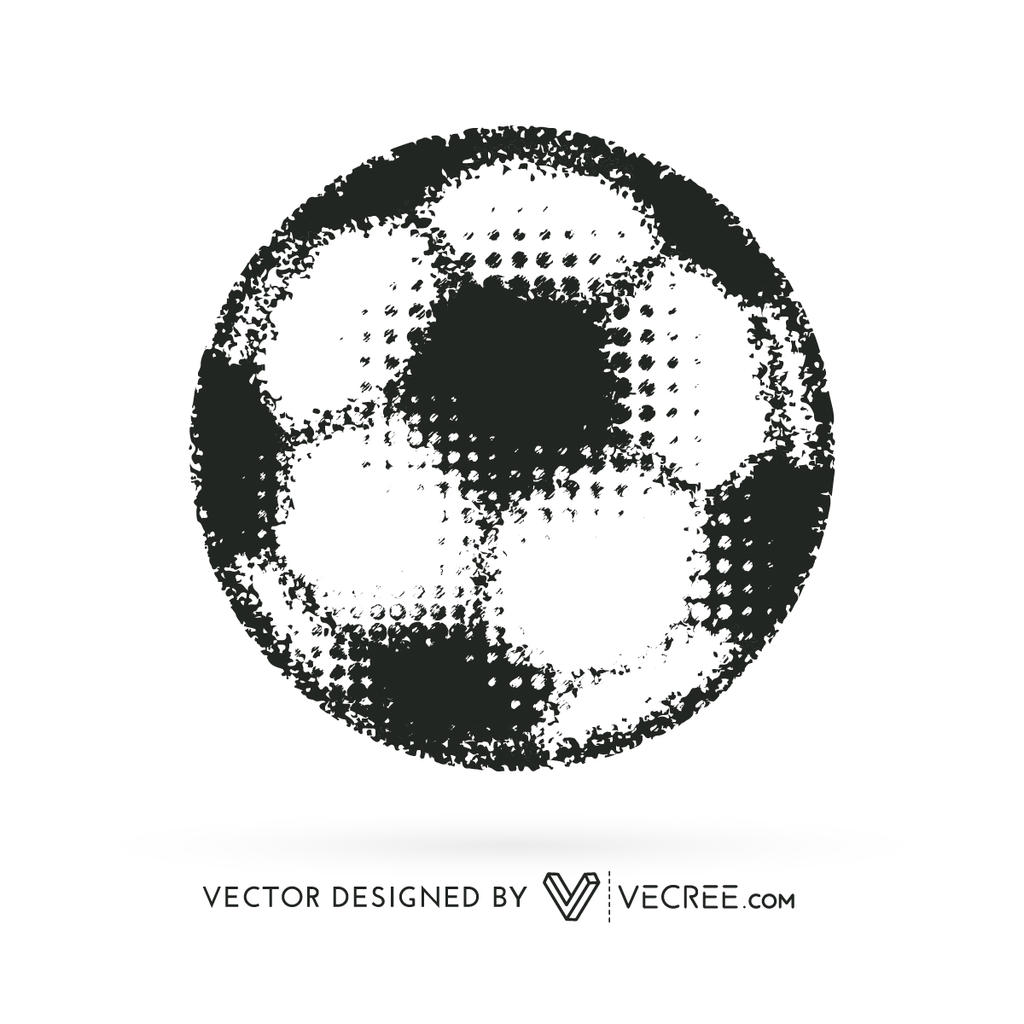 Artistic Football Design Free Vector