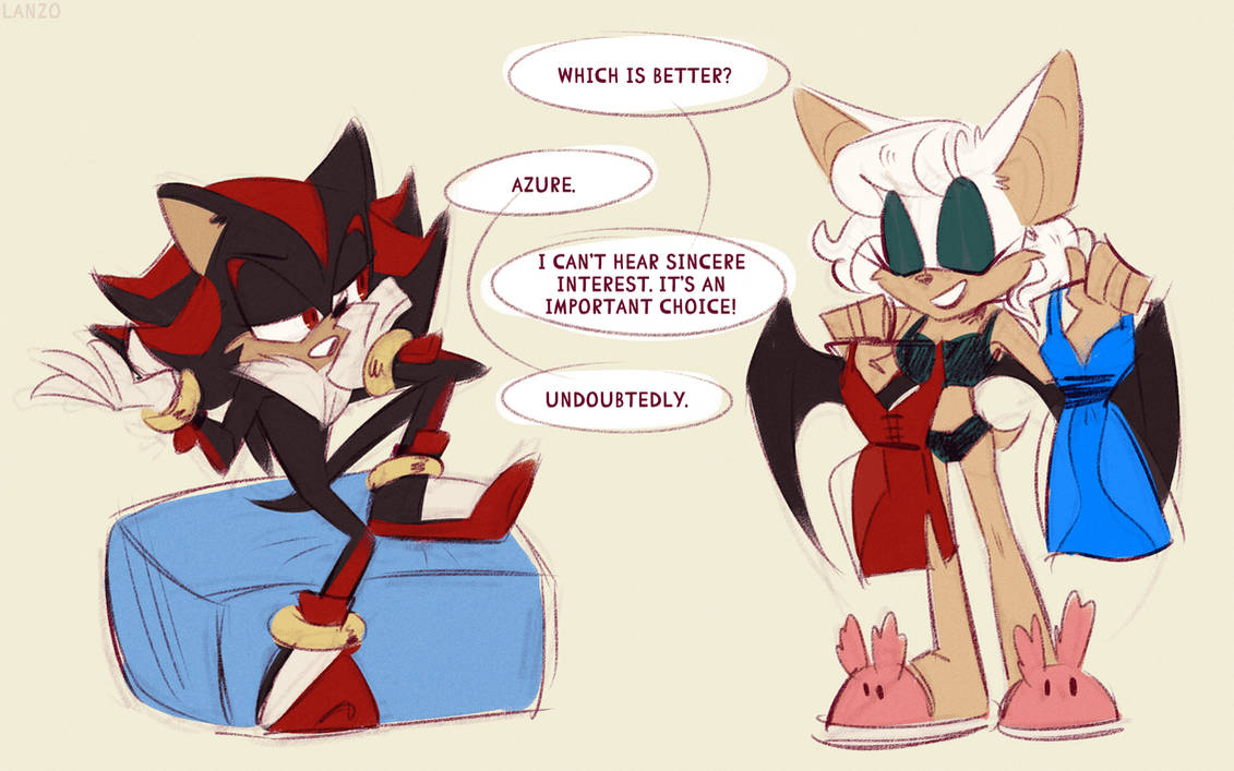 Shadow Rouge Wolf A bit more of Shadow and Rouge by Lanzo000 on DeviantArt