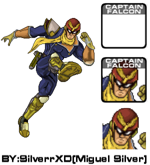 Roster ssf2 Captain Falcon by SilverrXD on DeviantArt