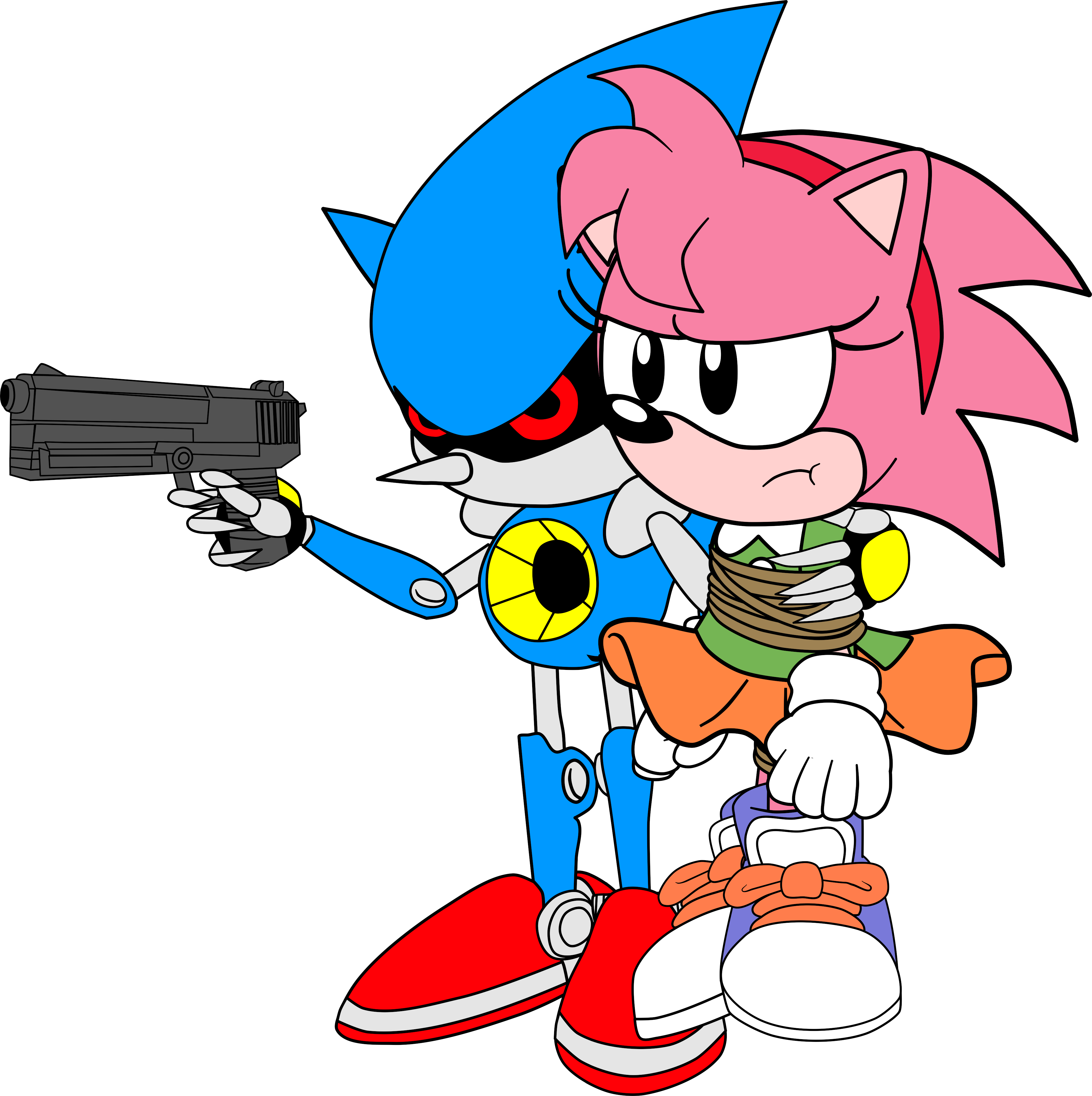 Classic Amy Rose Hugs Classic Sonic by Wbf910 on DeviantArt