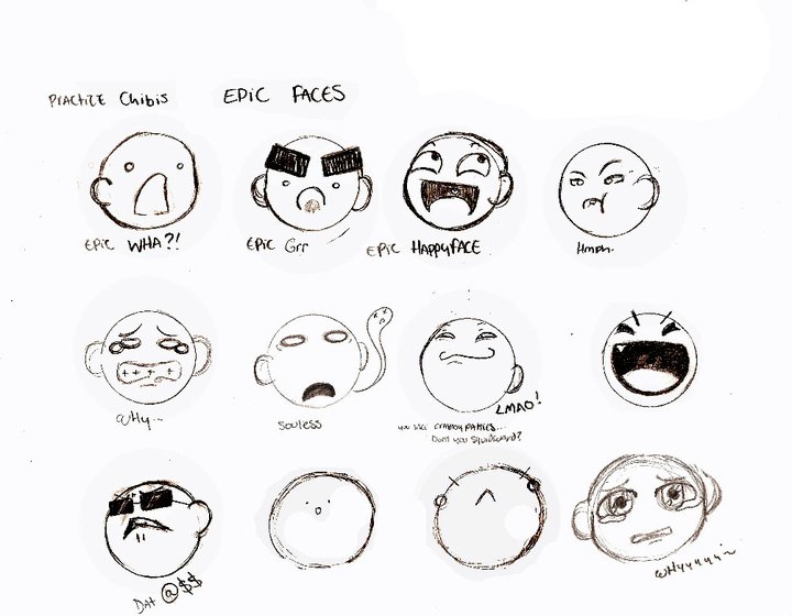chibi faces 3 by iluverocklee on DeviantArt
