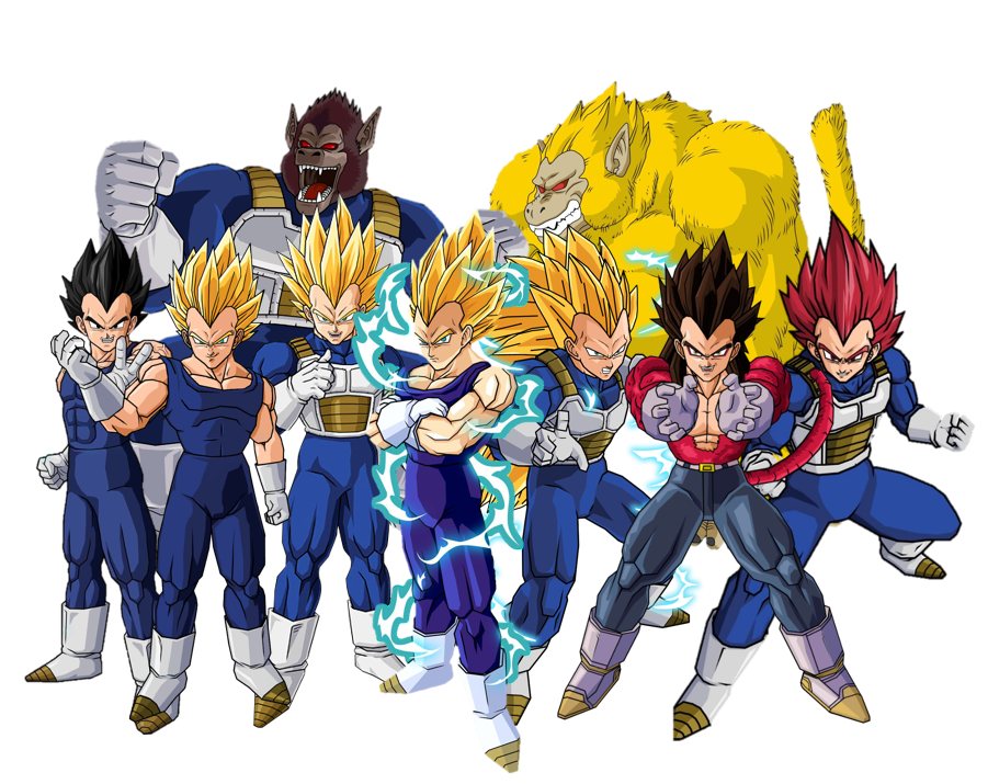 Vegeta Forms by jp222 on DeviantArt
