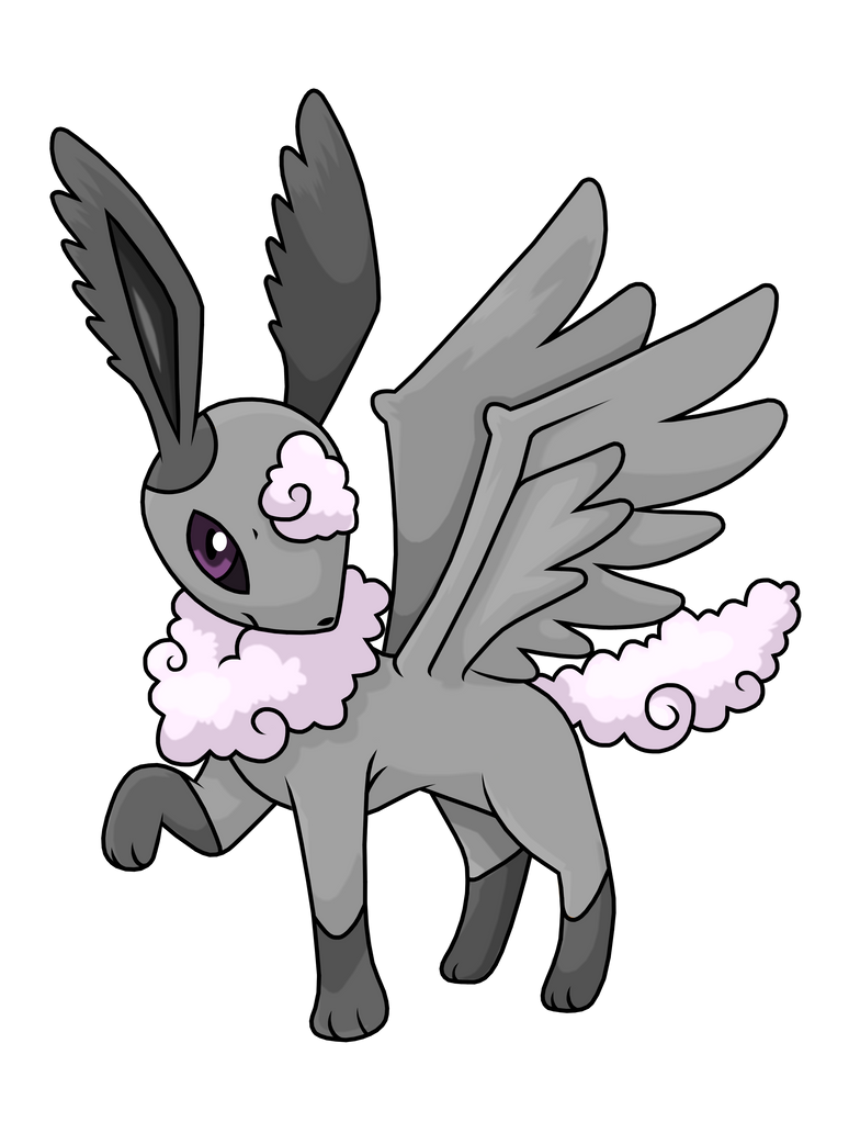 Nimbeon (Fakemon Design: Flying Type Eeveelution) by Smaximations on ...