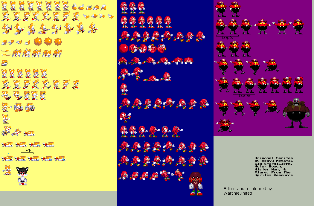 Sonic exe Sprites Version 4 by WarchieUnited on DeviantArt