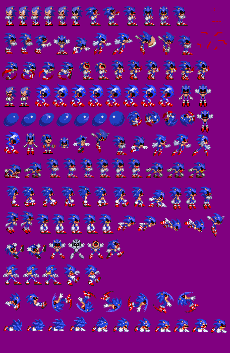 Sonic.exe full sprite sheet .:reuploaded:. by Johnny-HedgeWolf on DeviantArt