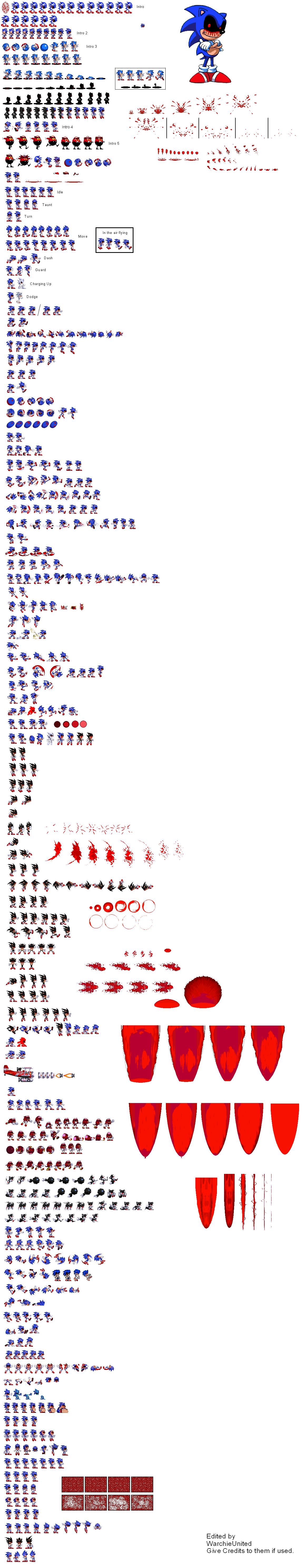 Sonic exe Sprites Version 4 by WarchieUnited on DeviantArt