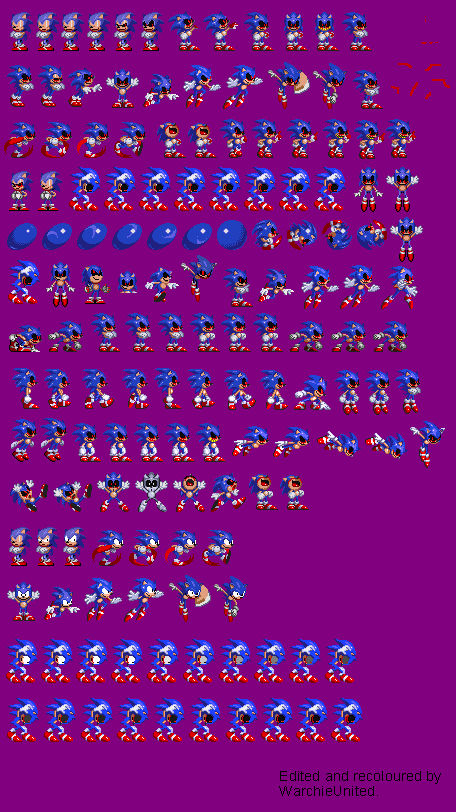 SONIC.EXE sprites for 3 minutes and 55 seconds 