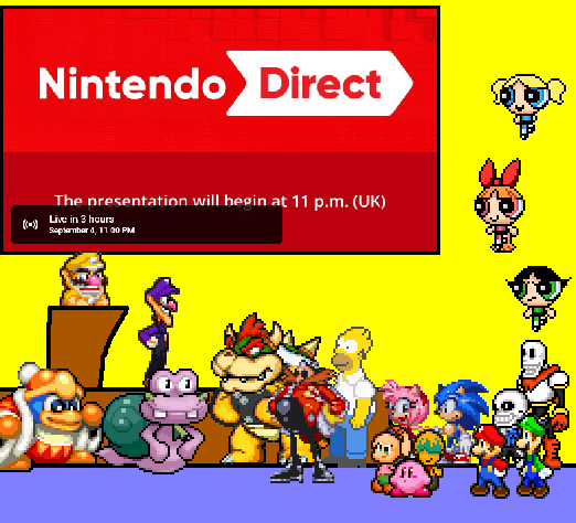 Wario's announcement of the Nintendo Direct by WarchieUnited on