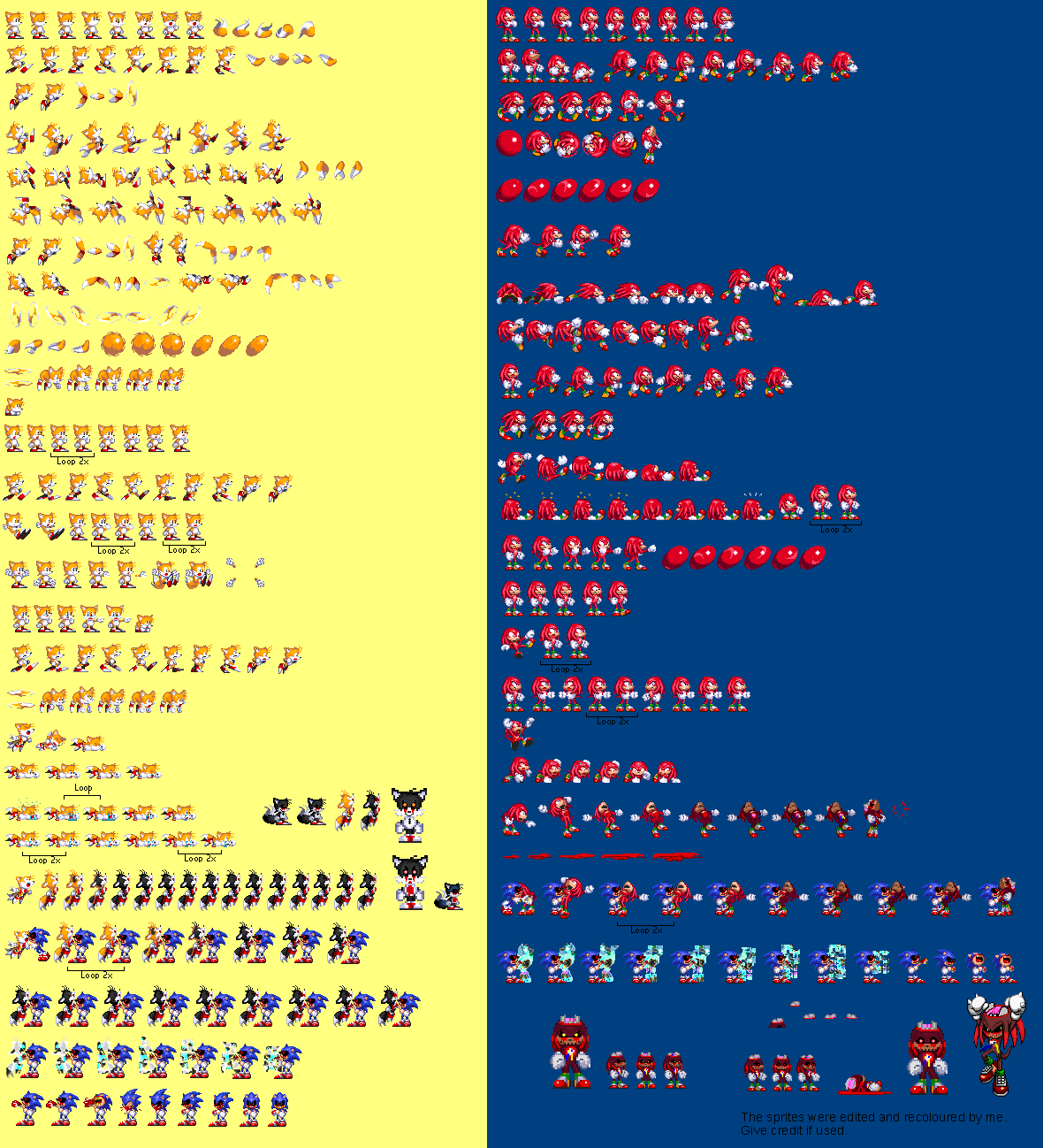 Tails Exe Sprite Sheet by sonicexe935 on DeviantArt