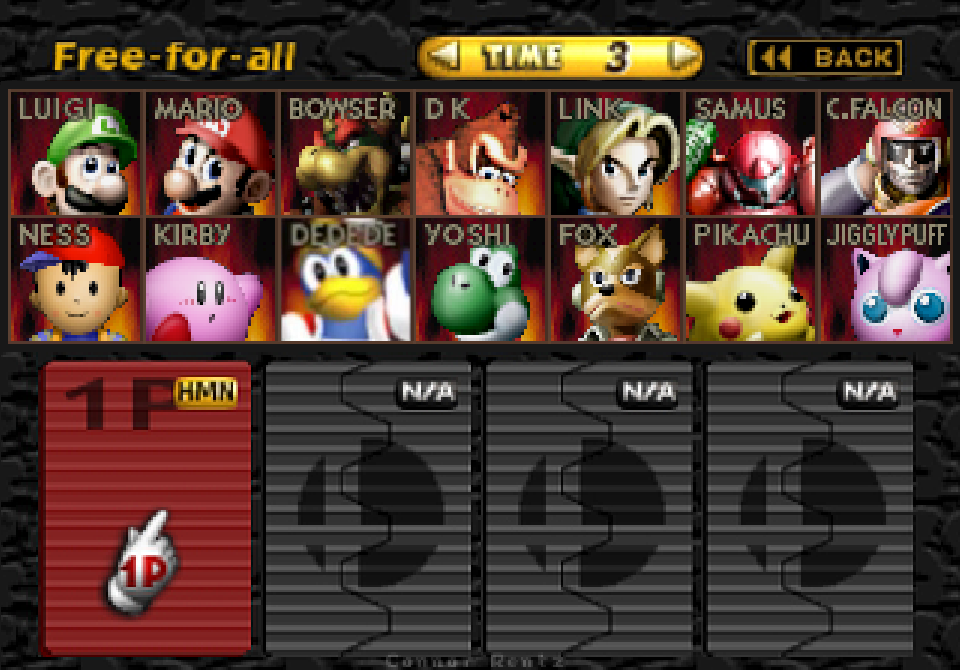 Super Smash Bros. 64 Character Roster (My Take) by WarchieUnited on  DeviantArt, super smash bros 64 browser 