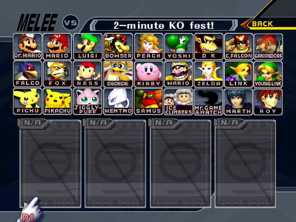 My SSBM Roster for Gamecube by WarchieUnited on DeviantArt