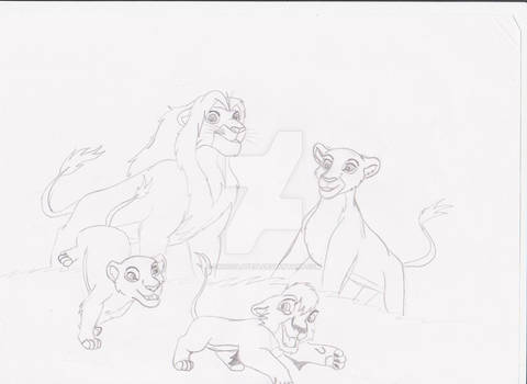 Simba,Nala,Kovu and kiara