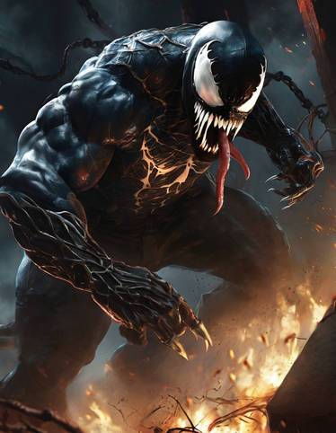 Venomized Eddie Brock Fork Tongue