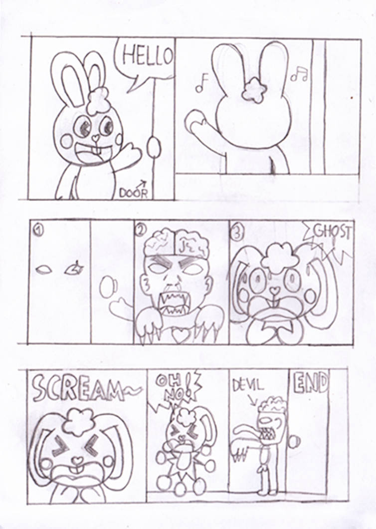 HTF Comic - Ghost in Horror by Cuddlesnam on DeviantArt