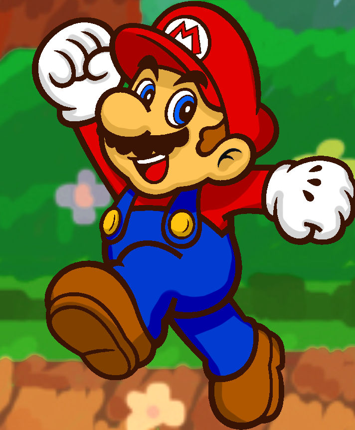 Mario Running in Paper Mario by Cuddlesnam on DeviantArt