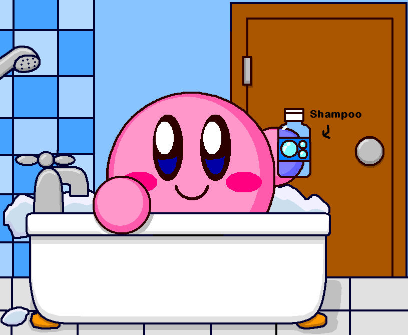 Kirby Bath (Remake) by Cuddlesnam on DeviantArt