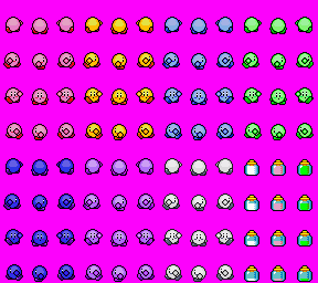 16-Bit Male Kirby Sprites on RPG Maker 2003 by Cuddlesnam on