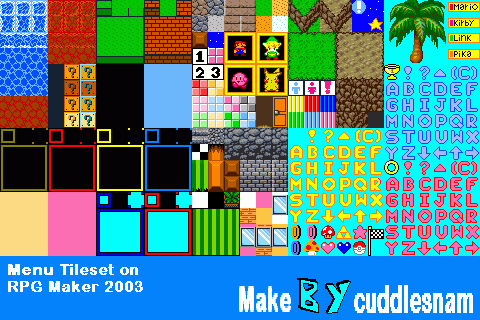 Menu Tileset on RPG Maker 2003