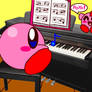 Kirby Playing Paino