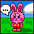 Bunny Kirby Icons (Sad) by cuddlesnam