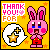 Kirby Bunny Icons (Thank You for Favourite)