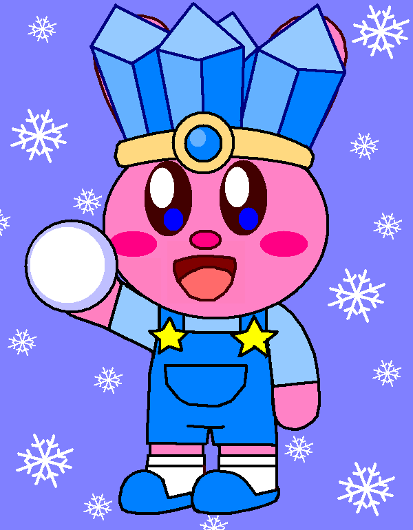 Ice Kirby Bunny (Remake) by Cuddlesnam on DeviantArt
