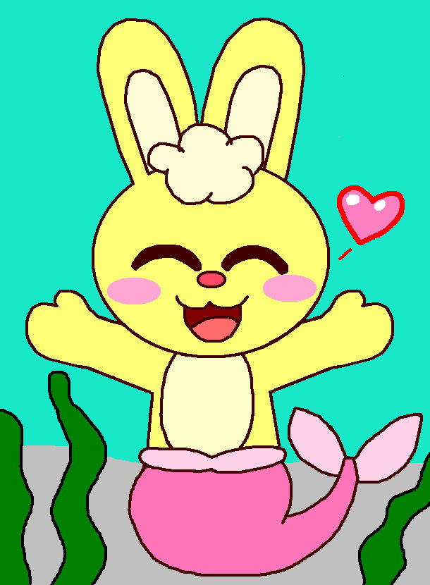 Mermaid Bunny by Cuddlesnam on DeviantArt