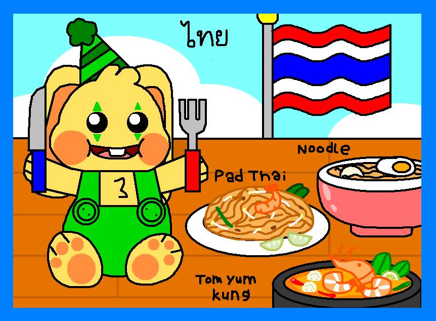 My Bunzo Bunny Plush Thai Noodles by Cuddlesnam on DeviantArt