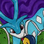 Suicune and Cyndaquil
