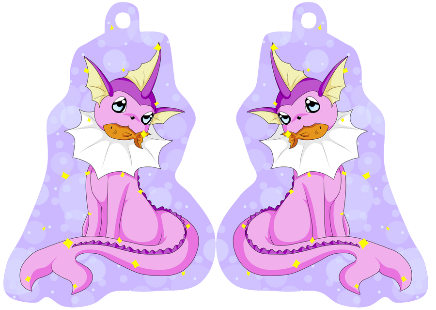 _+_special shiny Vaporeon key ring pendant_+_