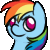 free Rainbowdash icon