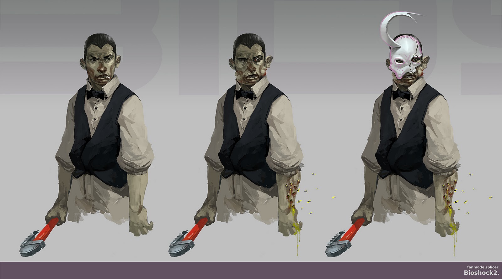 Splicer Bioshock Bioshock Splicers Concept Art