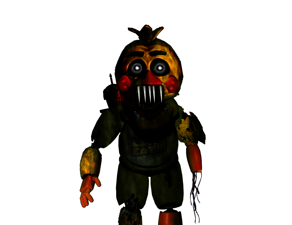 phantom toy withered nightmare chica by trapspring on.