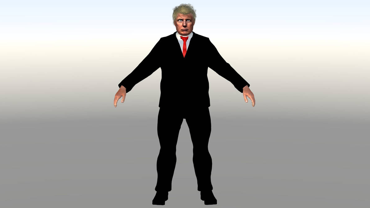 Donald Trump 3D Realistic Rigged Model by bilalcreation on DeviantArt