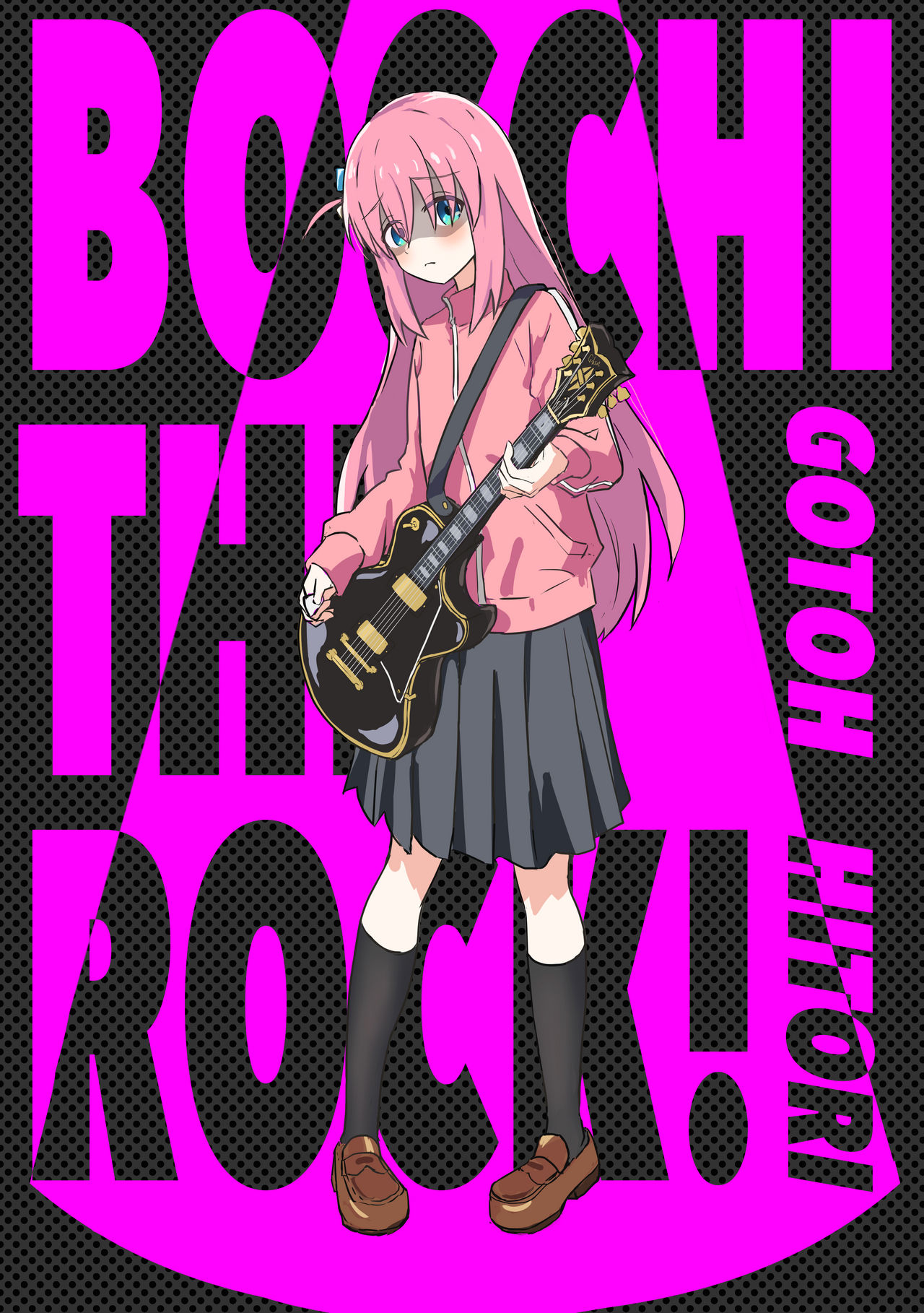 gotoh hitori and the rock (bocchi the rock! and 1 more) drawn by subakeye