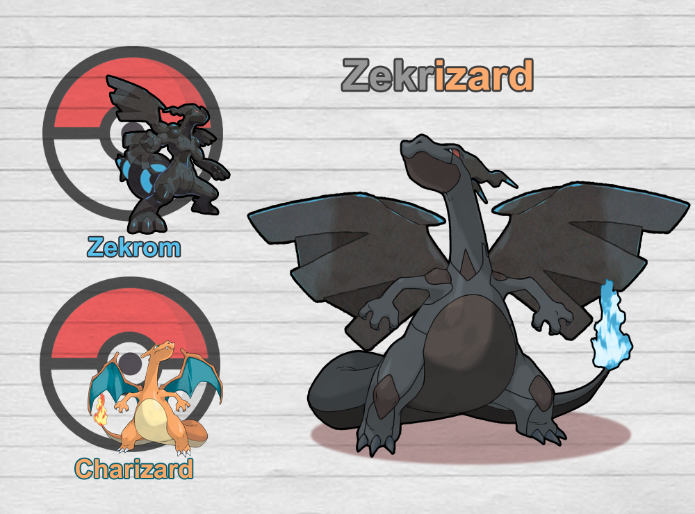 Poke Fusion - Zekrizard by PokeFusionMan on DeviantArt